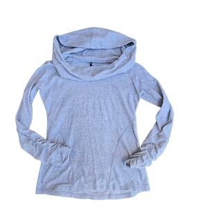 Kuhl Pullover shirt Size M Ribbed Cowl Hooded Long Sleeve Kamryn Gray